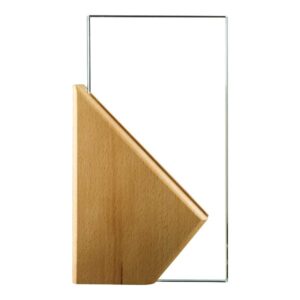 RECTANGLE WOODEN CRYSTAL AWARDS