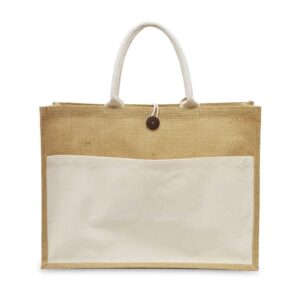 JUTE BAGS WITH COTTON POCKET