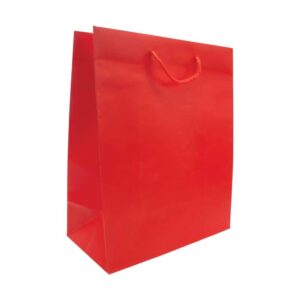 A3 VERTICAL RED PAPER SHOPPING BAGS