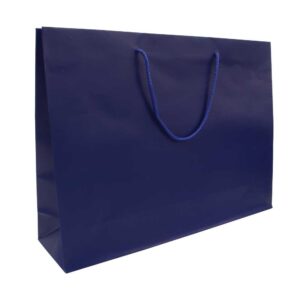 A3 HORIZONTAL BLUE PAPER SHOPPING BAGS