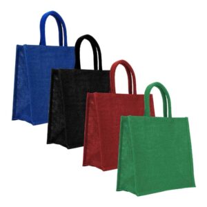 REUSABLE SQUARE JUTE BAGS