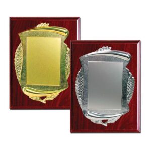 WOODEN PLAQUES WITH SPANISH PLATE